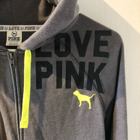 VS PINK ZIP UP SWEATSHIRT - Picture 2 of 5